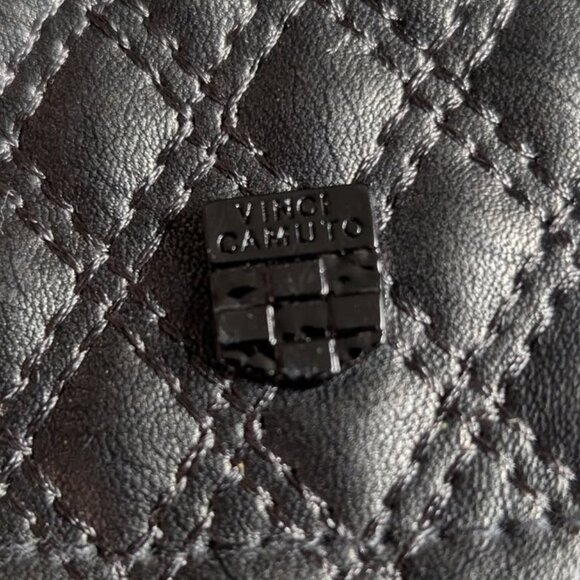 Vinci Camuto Wristlet Black Belt Quilted Bag 1 Compartment Purse Fanny Pack - Picture 5 of 7